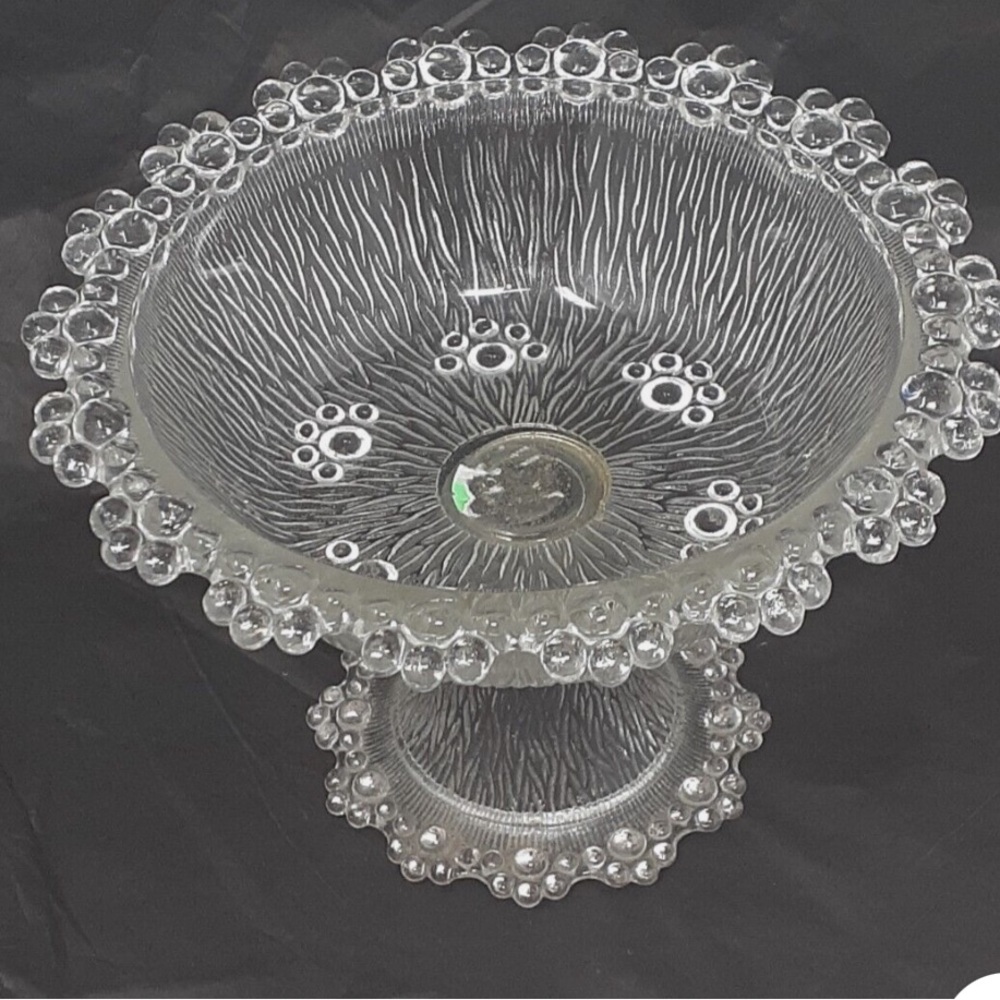 Vintage Masserini Barocco Elegant Glass Decorative Bowl